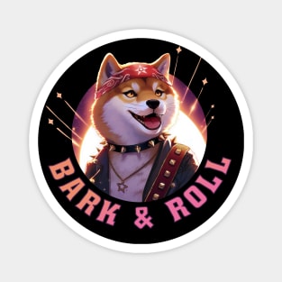 Rockstar Shiba: Bark & Roll Magnet